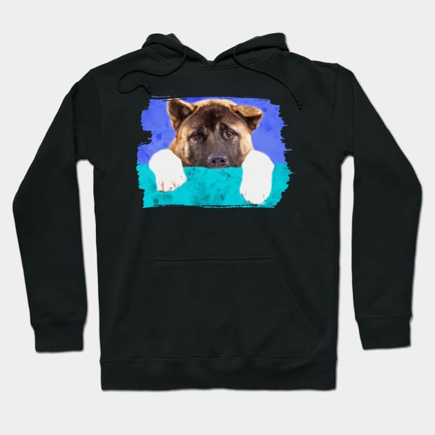 American Akita Hoodie by Nartissima